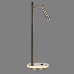   Panau Table lamp 3660 Satin Nickel, LED 6W 3000K 540lm + 3W 3000K 285lm, CRI90 CL.II, Integrated LED, Two switches, Adjustable