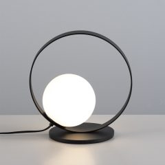   Halo Table lamp 3815/1 Textured Black/Opal, LED 5W 370lm, CRI90 CL.II, Integrated LED, Kelvin 2700K-3000K Slide Switch
