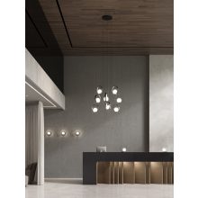 Halo Table lamp 3815/1 Textured Black/Opal, LED 5W 370lm, CRI90 CL.II, Integrated LED, Kelvin 2700K-3000K Slide Switch