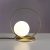   Halo Table lamp 3815/1 Tech. Gold/Opal, LED 5W 370lm, CRI90 CL.II, Integrated LED, Kelvin 2700K-3000K Slide Switch