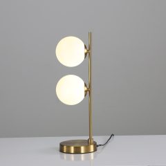 Doris Table lamp 3820 Antique Gold/Opal, LED G9 2x7W, CL.II