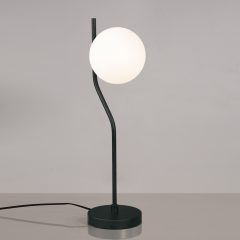   Maui Table lamp 8163/1 Opal/Black Matt, LED E27 15W, CL.II, (E27 max. Ø45 mm), With switch