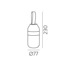 Move It Table lamp 8173 Opal/Grey, LED 2W 4000K 180lm, CL.III IP44, Integrated LED, Touch switch, Dimmable intensity, Built-in battery, With Speaker, Bluetooth