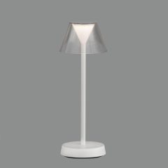   Asahi Table lamp 8190 Matt White, LED 7W 3000K 380lm, CRI90 CL.III IP54, Integrated LED, Touch switch, Dimmable intensity, Built-in battery