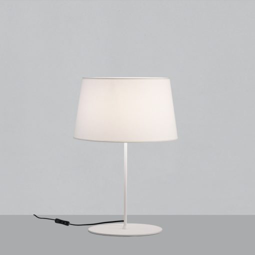 Stilo Table lamp 8202/62 White, Kit Tex. White, LED E27 15W, CL.II, MULTI-PACK