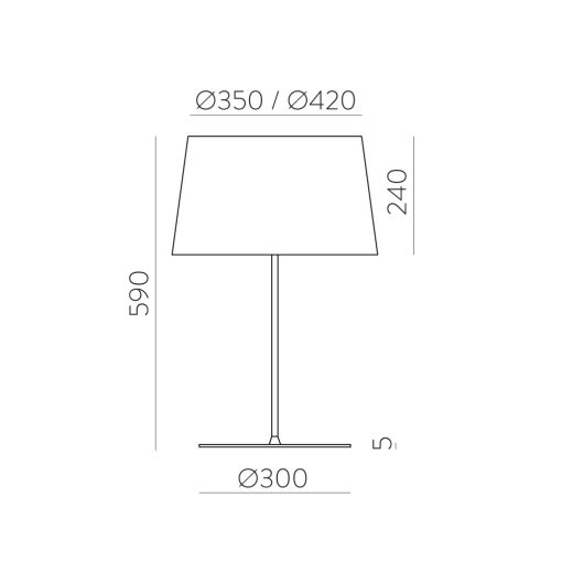 Stilo Table lamp 8202/62 White, Kit Tex. Black, LED E27 15W, CL.II, MULTI-PACK