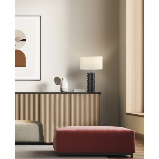 Sharm Table lamp 8206 Matte Black, LED E27 15W, CL.II, MULTI-PACK, Cable swith