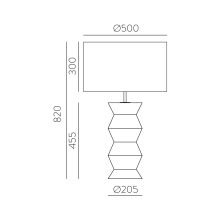 Ibiza Table lamp 8211 Matt White, LED E27 15W, CL.II, MULTI-PACK, Cable swith