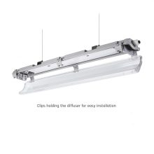 LIMEA LED Fénycső Armatúra 2X60CM IP65