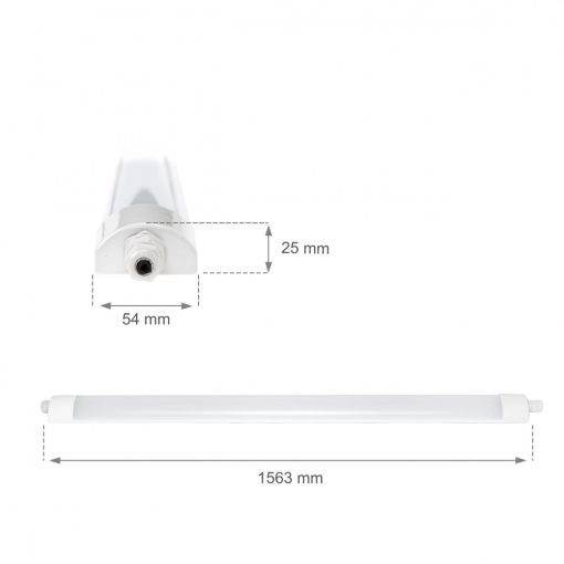 LIMEA MINI LED 45W 230V 150CM IP65 NW  Sorolható 2 Év