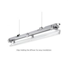LIMEA LED Fénycső Armatúra 1X60CM IP65