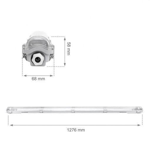 LIMEA LED Fénycső Armatúra 1X120CM IP65
