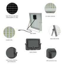 FLOOD LIGHT NOCTIS SOLARIS  50W CW 90ST IP65 IK08 170X127X22MM Szürke 3 Év Garancia