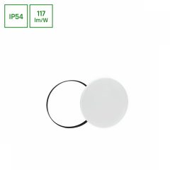   NYMPHEA Fekete & Fehér RINGS 24W NW 230V 115st IP54 IK04 FI320x52 Fehér / Fekete Kerek .Mozgás érzékelővel