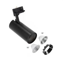 ANDROMEDA COB LED 25W NW 3F Fekete (3 Fázisú) 36fok 60fok