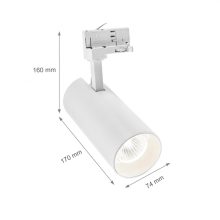 ANDROMEDA COB LED 25W NW 3F Fehér (3 Fázisú) 36fok 60fok
