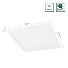 ALGINE PANEL BACKLIGHT .PHILIPS Tápegység 40W NW 230V 120ST IP20 595X595X26 Fehér, 5 Év Garancia, REC