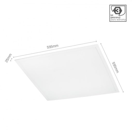 ALGINE PANEL BACKLIGHT 40W CW 230V 120ST IP20 600X600X25 Fehér