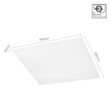 ALGINE PANEL BACKLIGHT 40W WW 230V 120ST IP20 600X600X25 Fehér