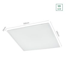 ALGINE LENS LED 40W NW 230V 120ST IP20 600X600X28 Mennyezeti PANEL Fehér