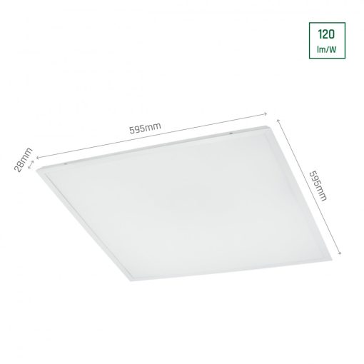 ALGINE LENS LED 40W NW 230V 120ST IP20 600X600X28 Mennyezeti PANEL Fehér