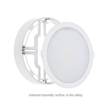ALGINE 2IN1 Süllyesztett-Falon kívüli Mélysugárzó 18W 1900LM NW 230V IP20 Kerek