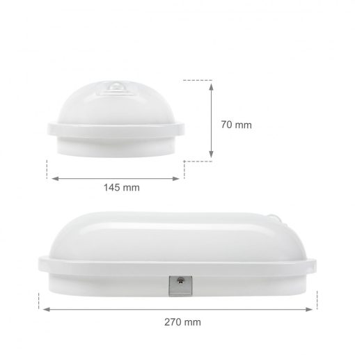 TECHNIC LAMP LED 20W IP54 230V OVAL NW PIR