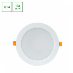   DURE 3 Mélysugárzó 18W WW 230V 110fok IP54 IK06 170X34 Fehér Kerek Beépített tápegység