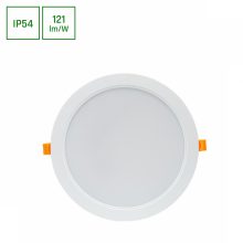 DURE 3 Mélysugárzó 24W NW 230V 110fok IP54 IK06 220X34 Fehér Kerek Beépített tápegység