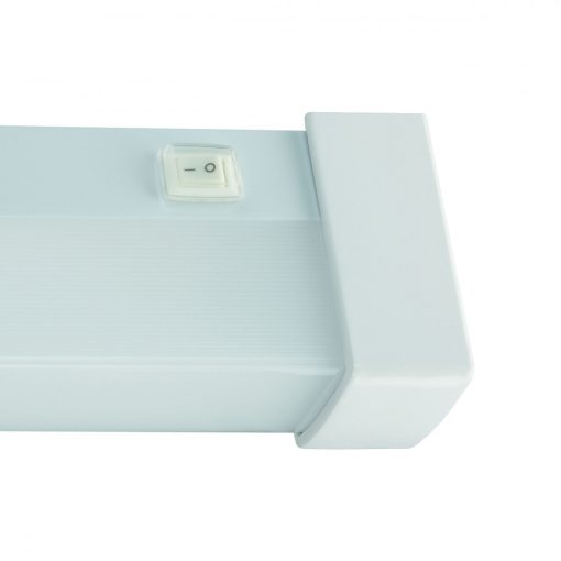 AQUATICA 15W WW 230V 150st IP44 596x46x63 Fehér Négyzet ends, kapcsolóval