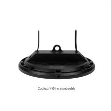 PLATEO 3 Csarnokvilágító 200W NW 230V 90fok IP65 IK08 347X160MM Fekete 5 év Garancia DALI