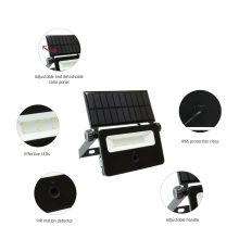 NOCTIS SOLARIS MINI LED Reflektor 2W CW 110fok IP65 175X145X30MM Fekete