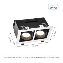 MODERN DAY MINI GU10 X2 Fehér keret