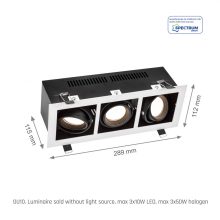 MODERN DAY MINI GU10 X3 Fehér keret