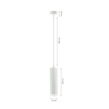 MADARA MINI RING GU10 Függesztett BASE 230V IP20 FI55*200MM Fehér