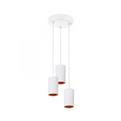   CHLOE GU10 X3 IP20  Függesztett LAMP Fehér Arany Kerek BASE