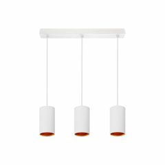   CHLOE GU10 X 3 IP20 Függesztett LAMP Fehér Arany RECTANGULAR BASE