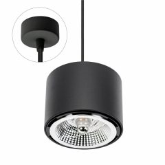   CHLOE AR111 Függesztett GU10 250V IP20 120X85MM Fekete Kerek Fix Kerek  BASE 1,5M Kábel