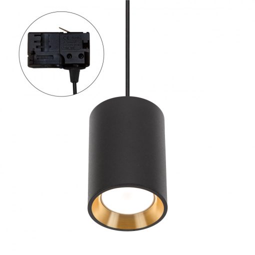 CHLOE GU10 MINI 3F sín Falon kívüliGU10 250V IP20 70X100MMFekete, INNER Arany Kerek