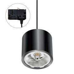   CHLOE AR111 METALICA 3F sín Falon kívüli GU10 250V IP20 120X105MM Fekete Kerek Fix