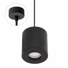   CHLOE GU10 Függesztett GU10 250V IP65 90X97MM Fekete Kerek Fix, Kerek BASE