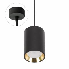   CHLOE GU10 MINI X 1 GU10 Függesztett 250V IP20 70X100X1500MM Fekete, INNER Arany Kerek, Kerek BASE