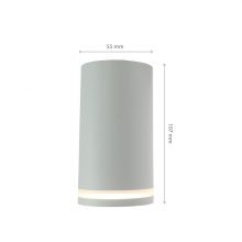 CHLOE RING NATYNKOWA GU10 230V IP20 FI55*107MM Fehér