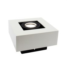 MIRORA GU10 Süllyesztett GU10 250V IP20 145X145X85MM Fehér Fekete Négyzet Szabályozott szem