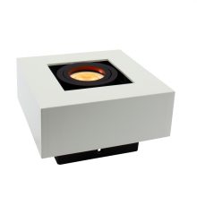 MIRORA GU10 Süllyesztett GU10 250V IP20 145X145X85MM Fehér Fekete Négyzet Szabályozott szem