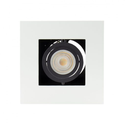 MIRORA GU10 Süllyesztett GU10 250V IP20 145X145X85MM Fehér Fekete Négyzet Szabályozott szem