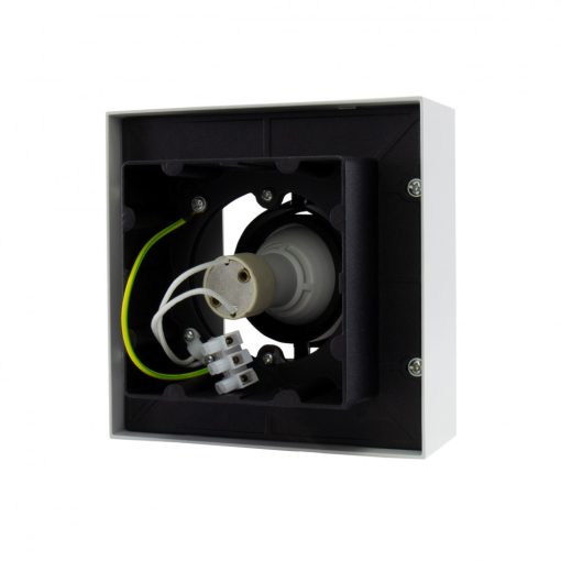 MIRORA GU10 Süllyesztett GU10 250V IP20 145X145X85MM Fehér Fekete Négyzet Szabályozott szem