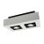   MIRORA GU10 X2 Süllyesztett GU10 250V IP20 255X145X85MM Fehér Fekete RECTANGLE Szabályozott szem