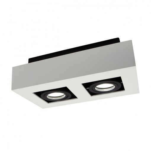 MIRORA GU10 X2 Süllyesztett GU10 250V IP20 255X145X85MM Fehér Fekete RECTANGLE Szabályozott szem