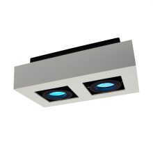 MIRORA GU10 X2 Süllyesztett GU10 250V IP20 255X145X85MM Fehér Fekete RECTANGLE Szabályozott szem